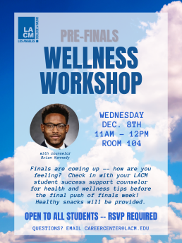 Pre-Finals Wellness Workshop